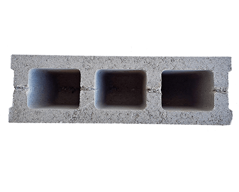 BLOQUE PARA MURO DE 12 CM. DE ESPESOR