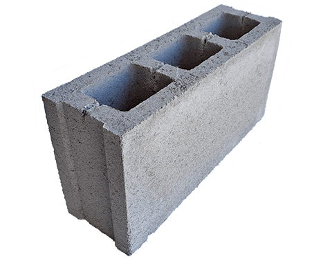 BLOQUE PARA MURO DE 12 CM. DE ESPESOR