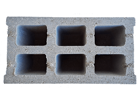BLOQUE PARA MURO DE 20 CM. DE ESPESOR