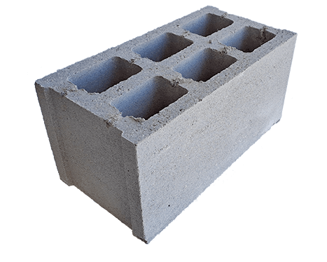 BLOQUE PARA MURO DE 20 CM. DE ESPESOR