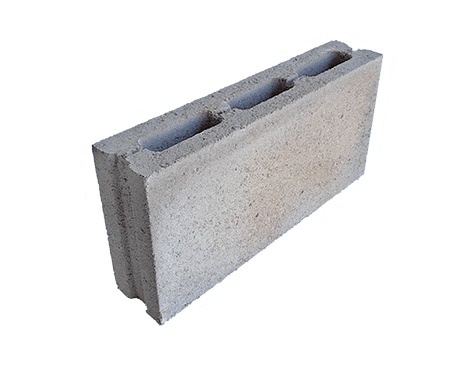 BLOQUE PARA MURO DE 8 CM. DE ESPESOR